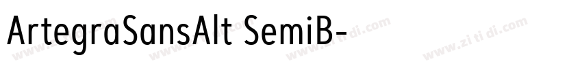 ArtegraSansAlt SemiB字体转换